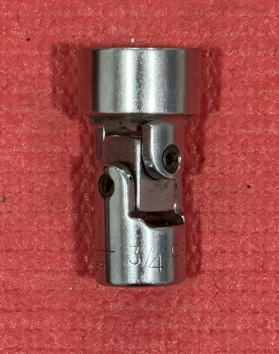Vintage Craftsman V Series 43258, 3/8" Drive 3/4" Universal Swivel Socket USA