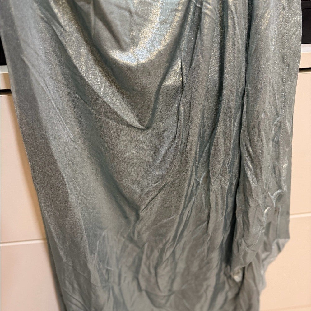 Off-White Shiny Jer Drapped Midi Dress womens size 40 EU