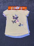 NWT Member's Mark My Favorite Active Tees Girls 7/8 Multicolor Preppy - 3-Pack