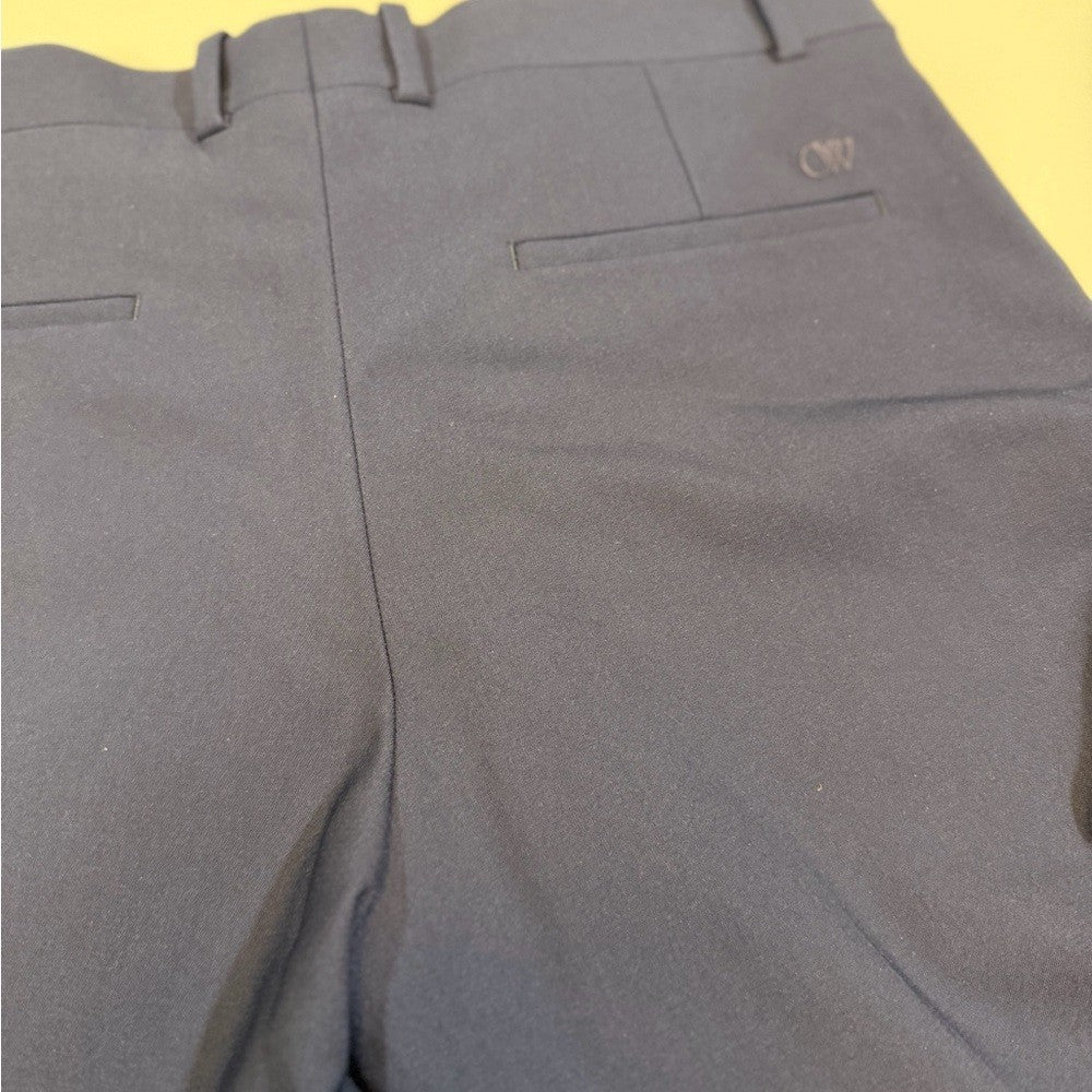 Off-White Men's Tech-Wool Slim Pants Sierra Leone Dark Blue Dress Pants 34x34