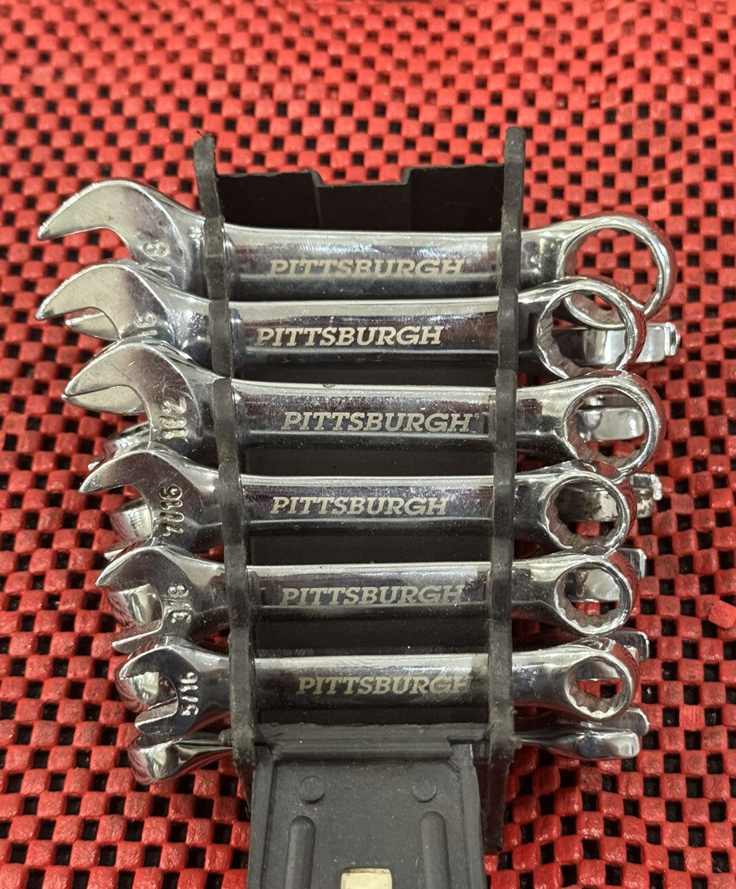 Pittsburgh Tools 12 Pieces Set Stubby Combination Wrench Set, SAE & Metric N8