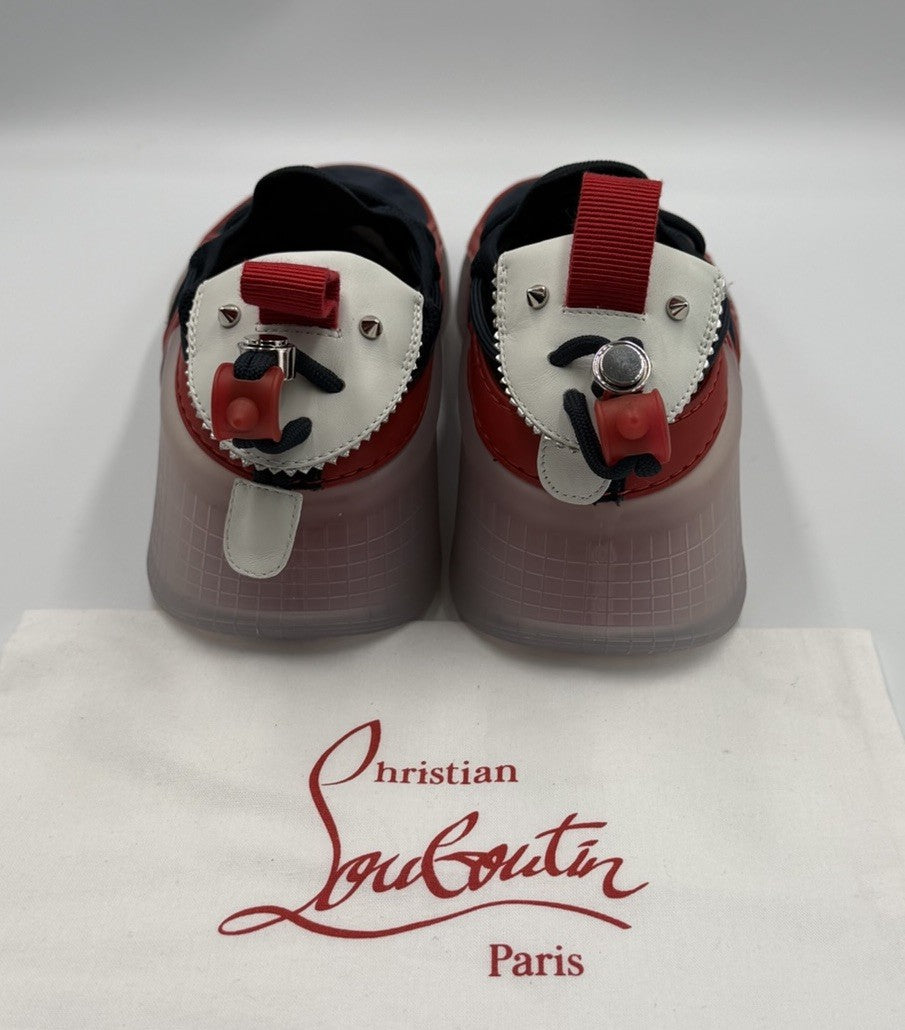 Christian Louboutin Arpoador Donna Suede Mesh Flat Sneakers Size 41.5 EU; 8.5 US