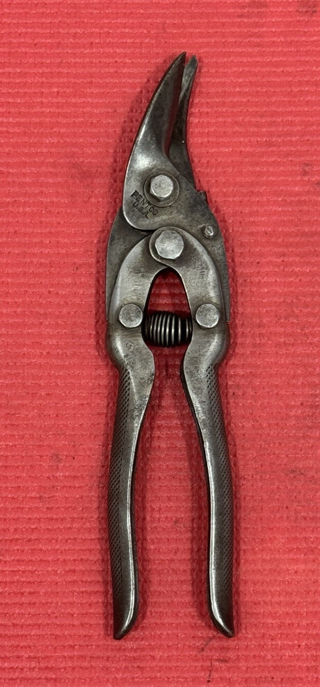 Vintage PENTCO Heavy Duty Right Tin shears Made In USA Very Rare