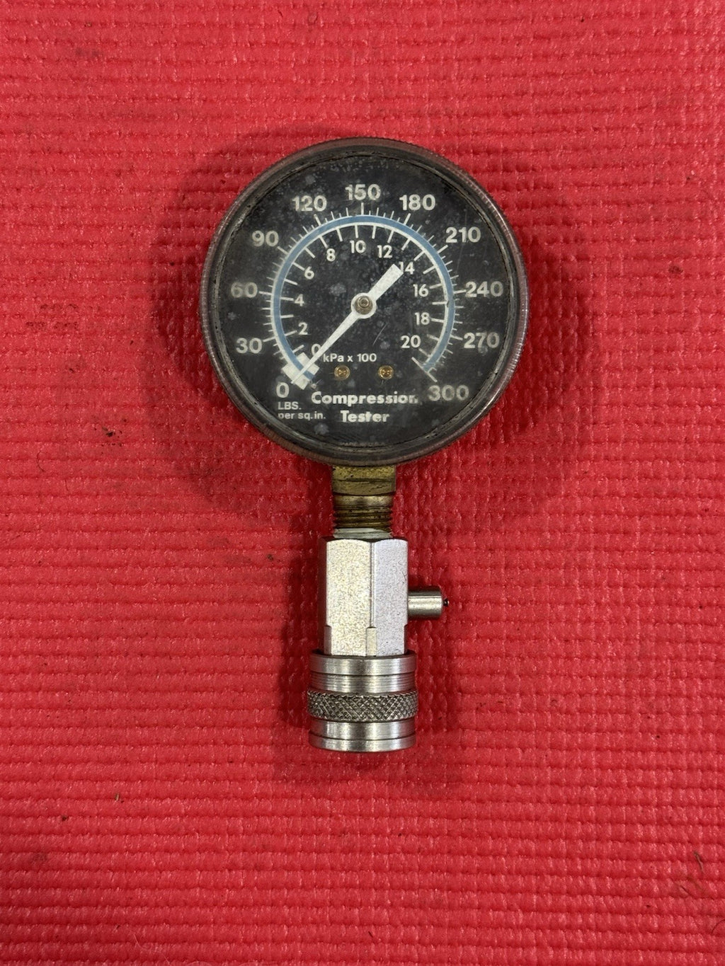 Compression Tester, USA TOOL , KPA X ~  0 - 300 PSI  UNBRANDED MADE IN USA