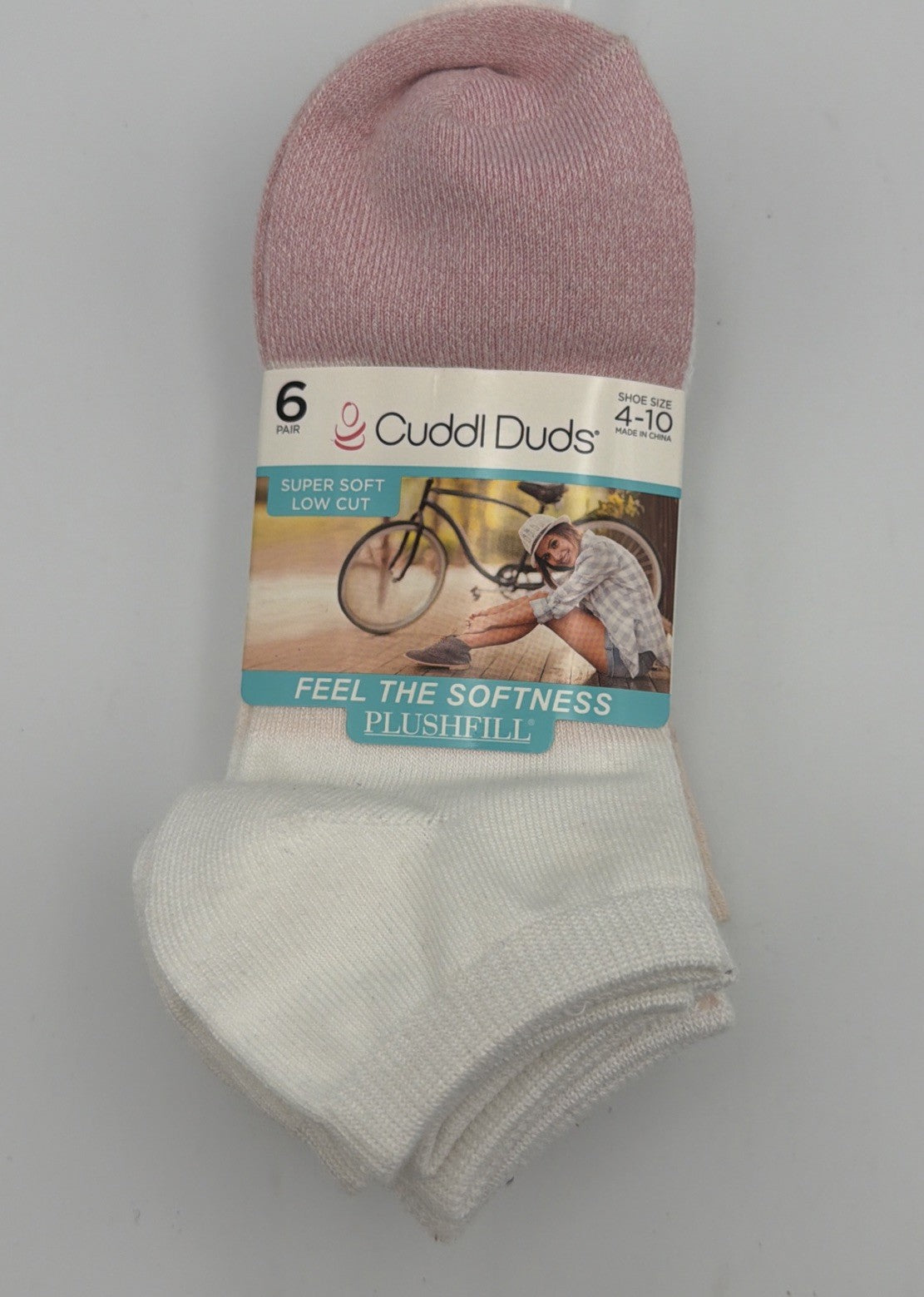 New Cuddl Duds Plushfill Super Soft Low Cut Socks Women's Size 4-10 - Pairs Of 6