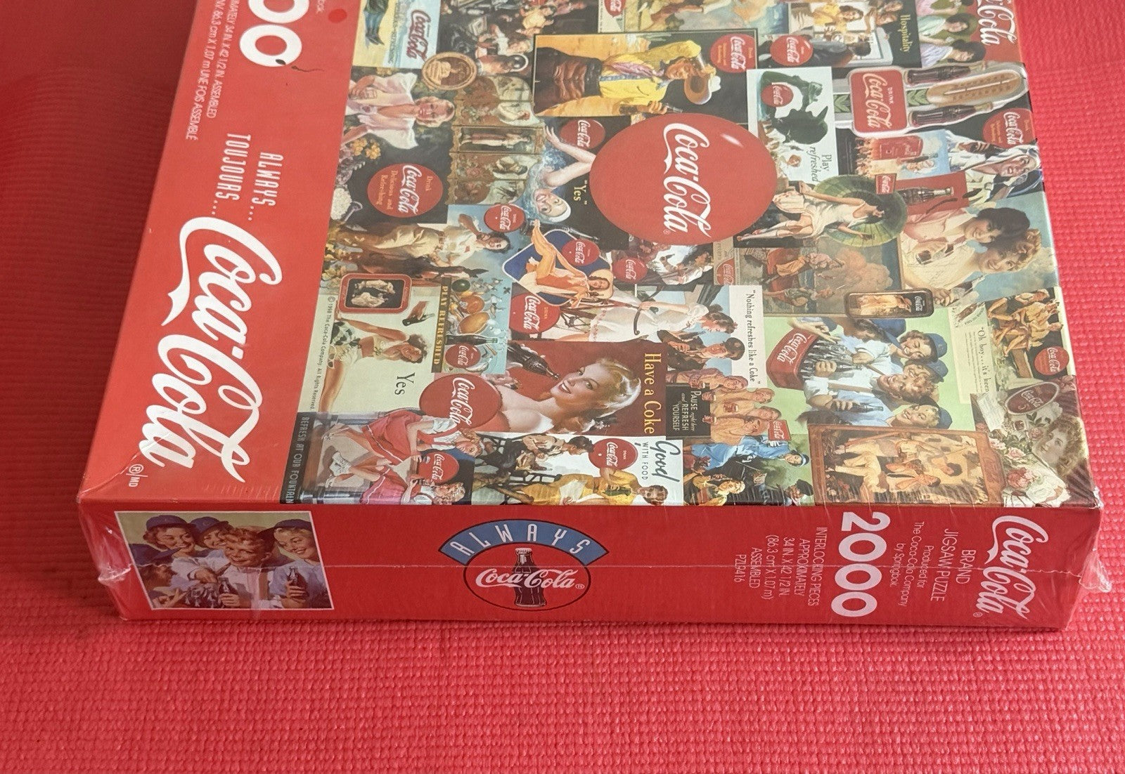 Coca Cola Jigsaw Puzzle 2000 Pieces 1998 Springbok New Sealed Always Coca Cola