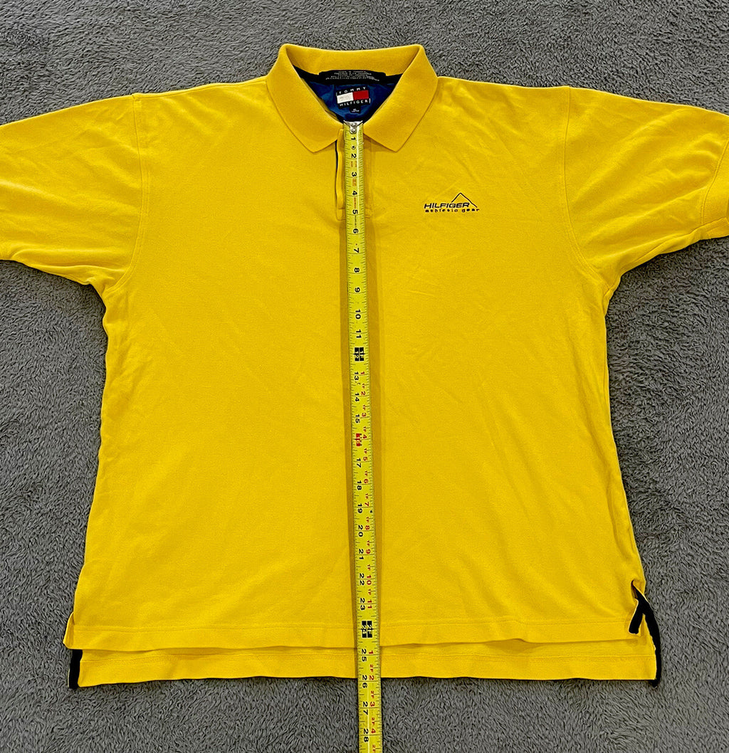 Vintage Tommy Hilfiger athletic gear Yellow Vintage Polo Shirt Men's Size XL