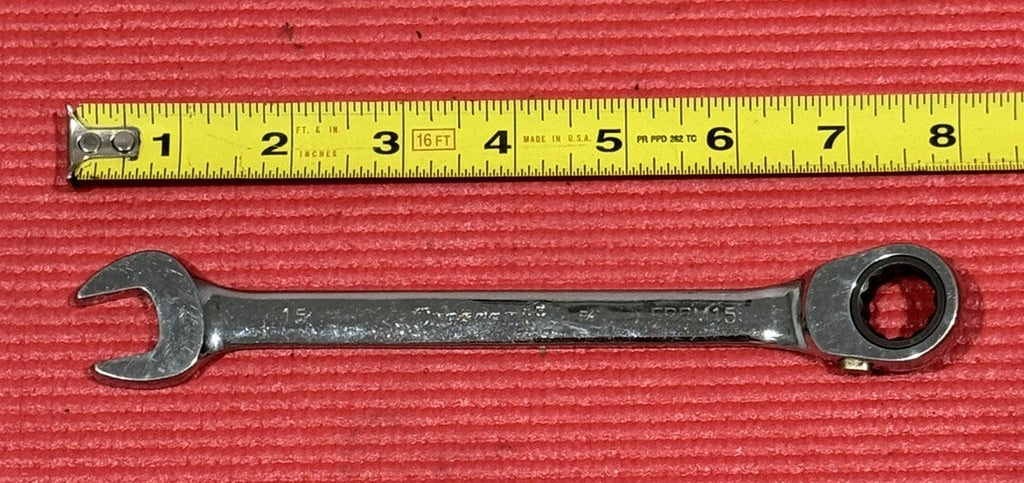Crescent FRMM15 Reversible Ratcheting Combination Wrench 15mm Metric