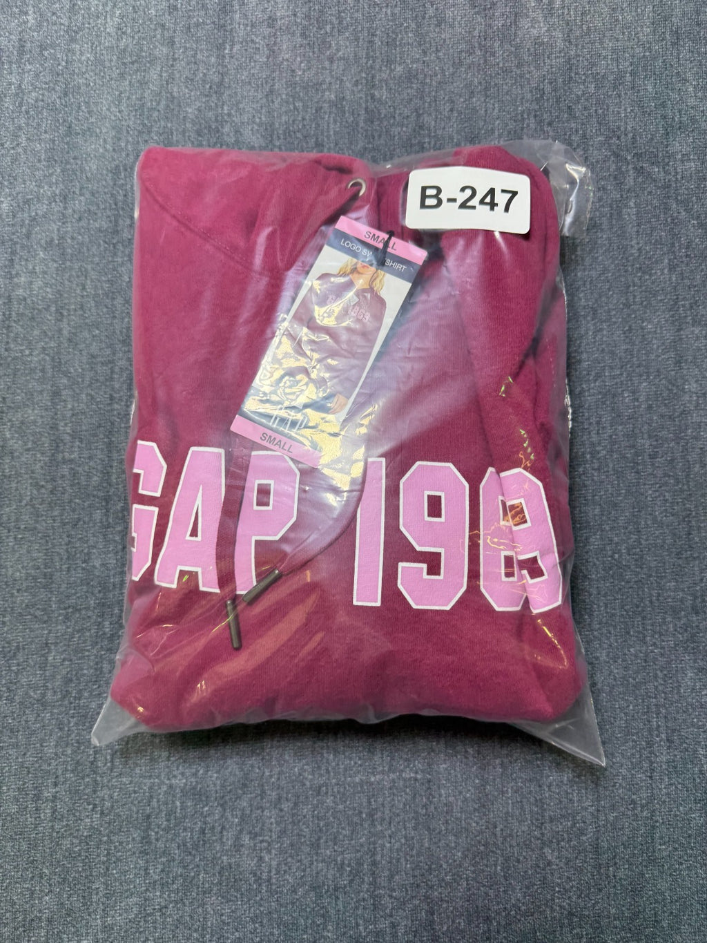 NWT Gap Hooded Sweatshirt Women's Small Purple Long Sleeve Drawstring Gorpcore