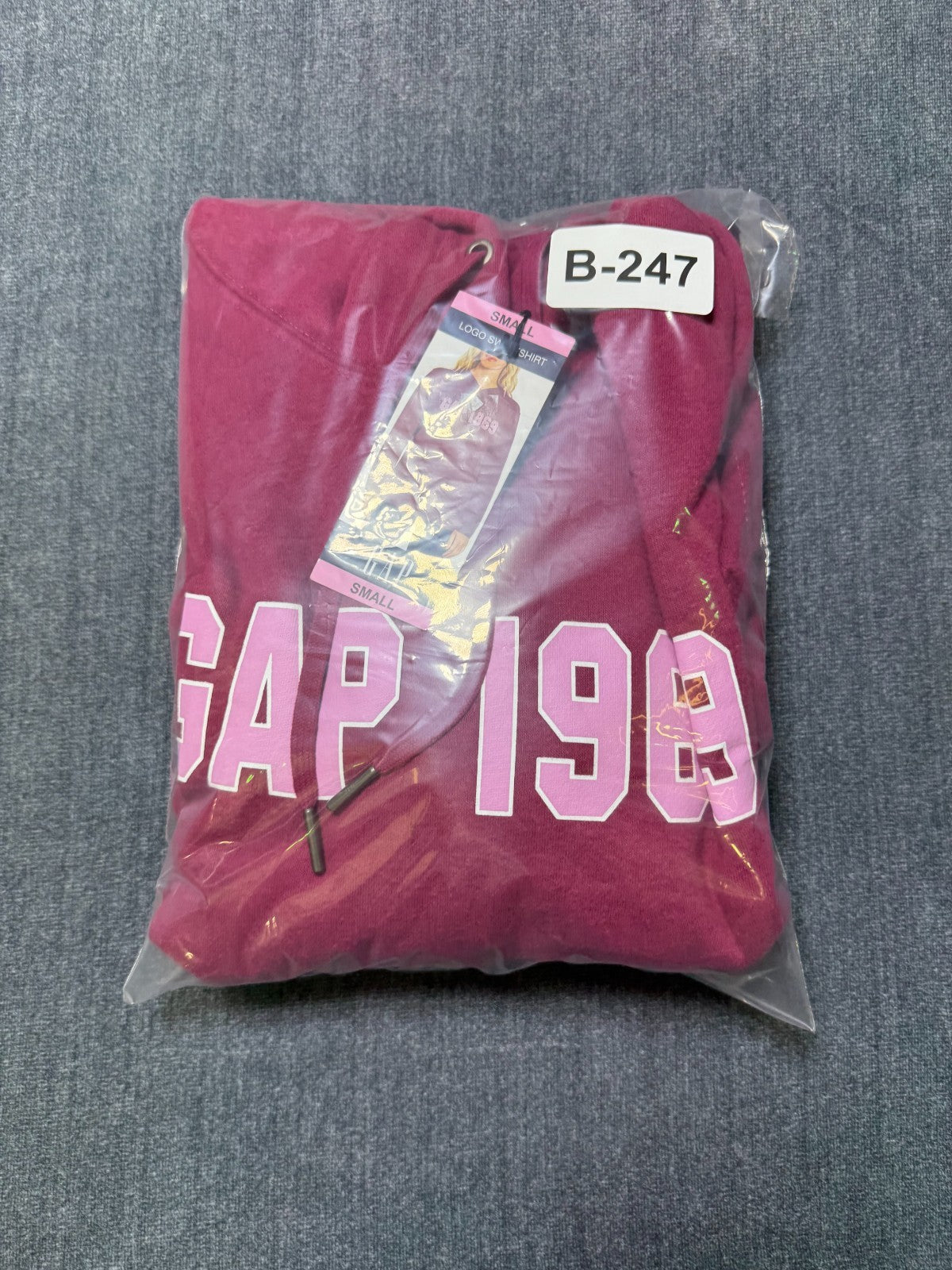 NWT Gap Hooded Sweatshirt Women's Small Purple Long Sleeve Drawstring Gorpcore