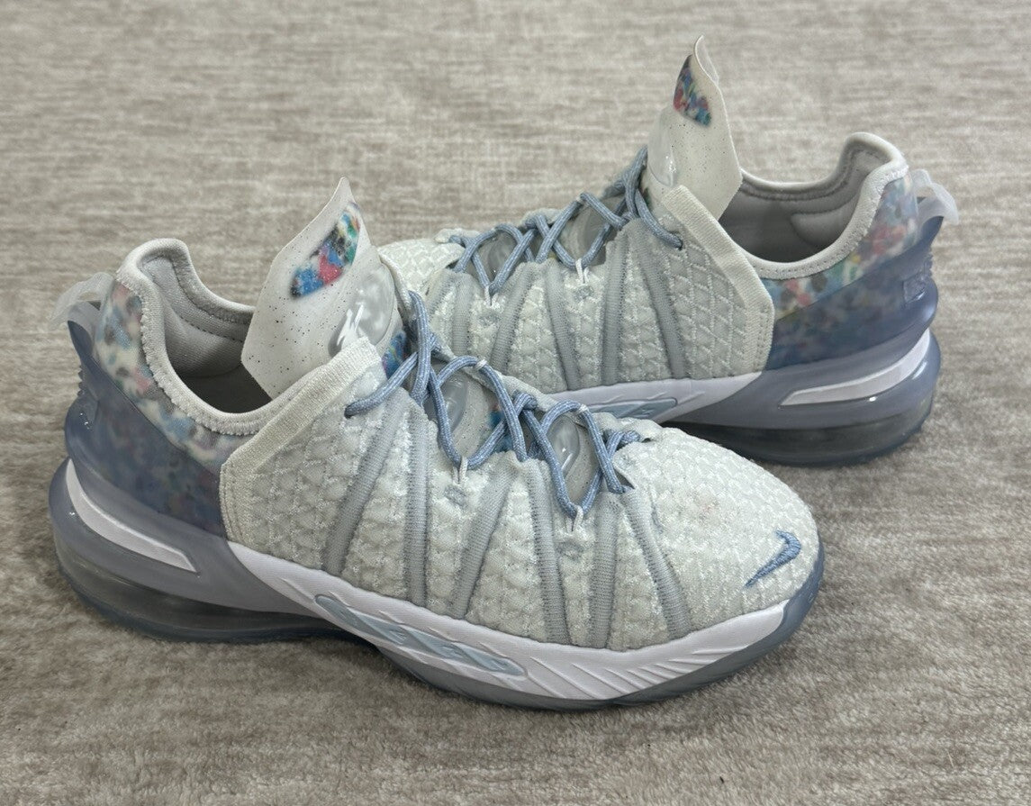 NIKE LEBRON XVIII 18 NRG BLUE TINT BOY'S BASKETBALL SHOES SIZE 4.5Y