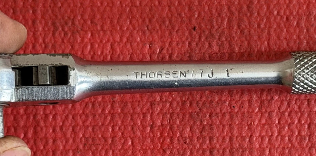 Vintage Thorsen Tools 77J 1 3/8" Drive Ratchet Vintage Made In USA