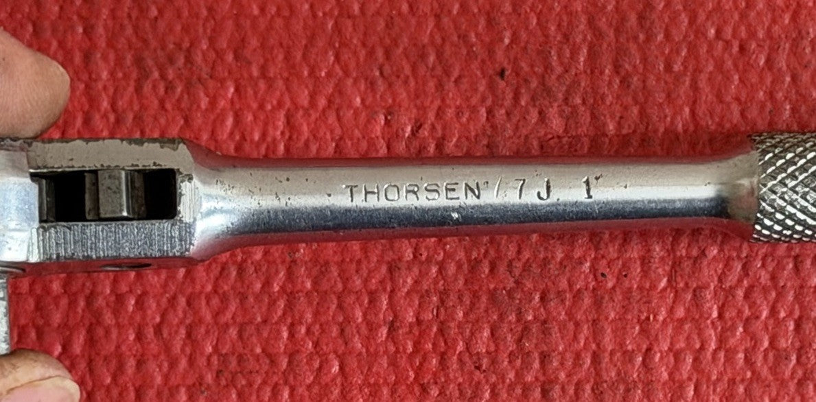 Vintage Thorsen Tools 77J 1 3/8" Drive Ratchet Vintage Made In USA