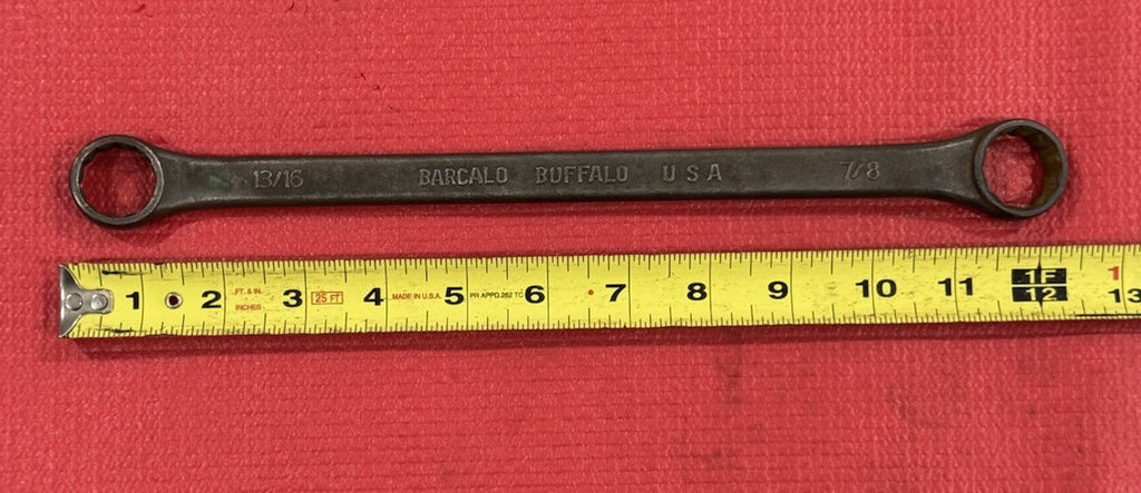 Vintage Barcalo Buffalo 13/16" X  7/8"  12 Point Double Box Wrench Made In USA
