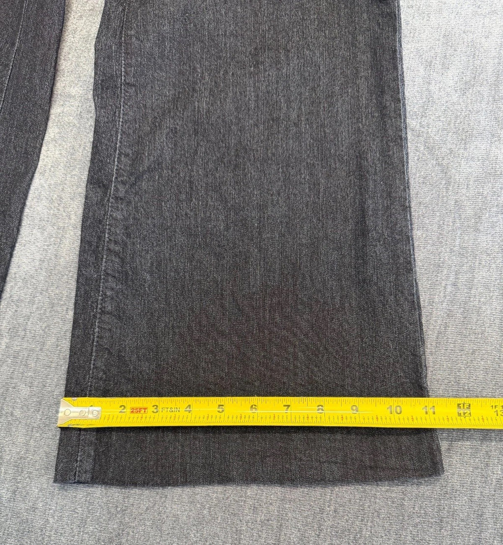 NWT Nine West Jeans Wide Leg Trousers Pants Women's 8 Dark Blue Slash Pockets