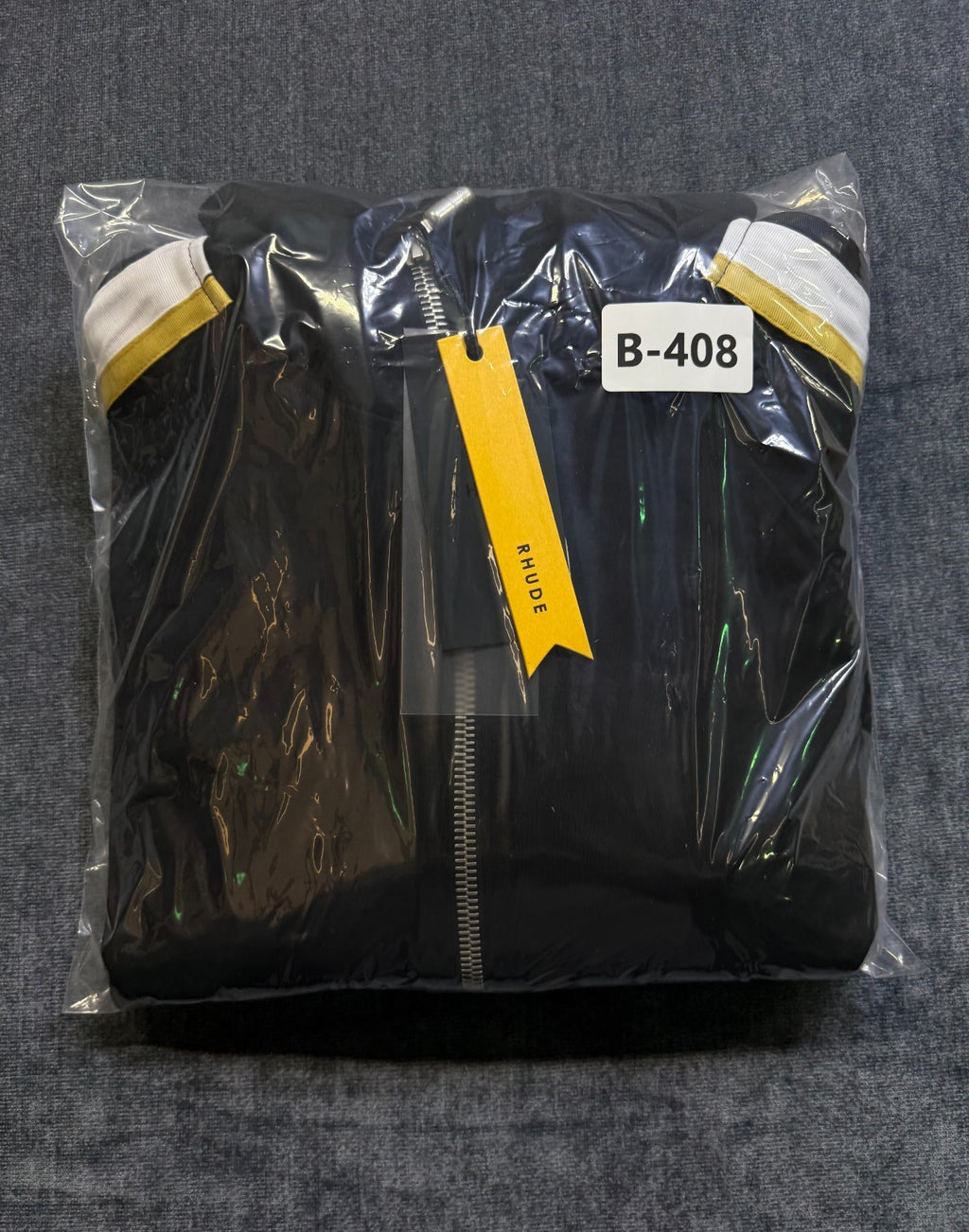 NWT Rhude Traxedo Jacket Men's Large Black Multi Full-Zip Long Sleeve Outdoor
