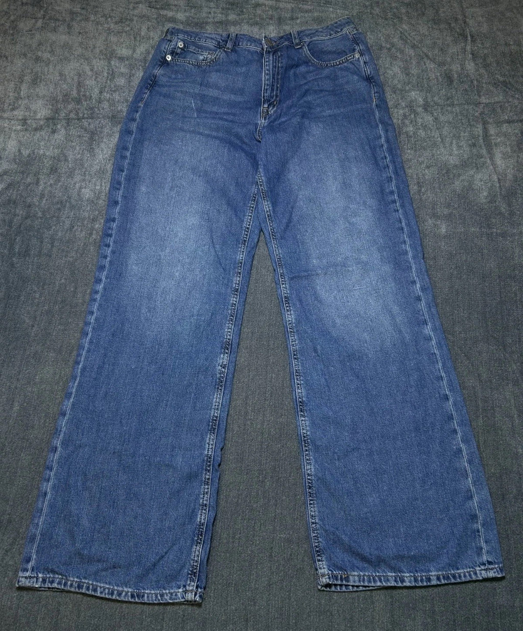 NWT Aeropostale Vintage Inspired Wide Leg Jeans Women's 10 Blue Denim High Rise