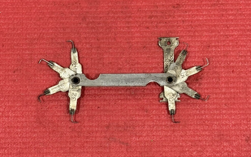 Vintage K Star Spark Plug Adjusting Gap Gauge Tool Made in USA