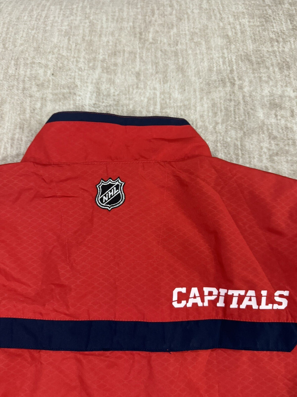 New Reebok Center Ice Kinetic Fit NHL Washington Capitals Jacket Red Mens Size M