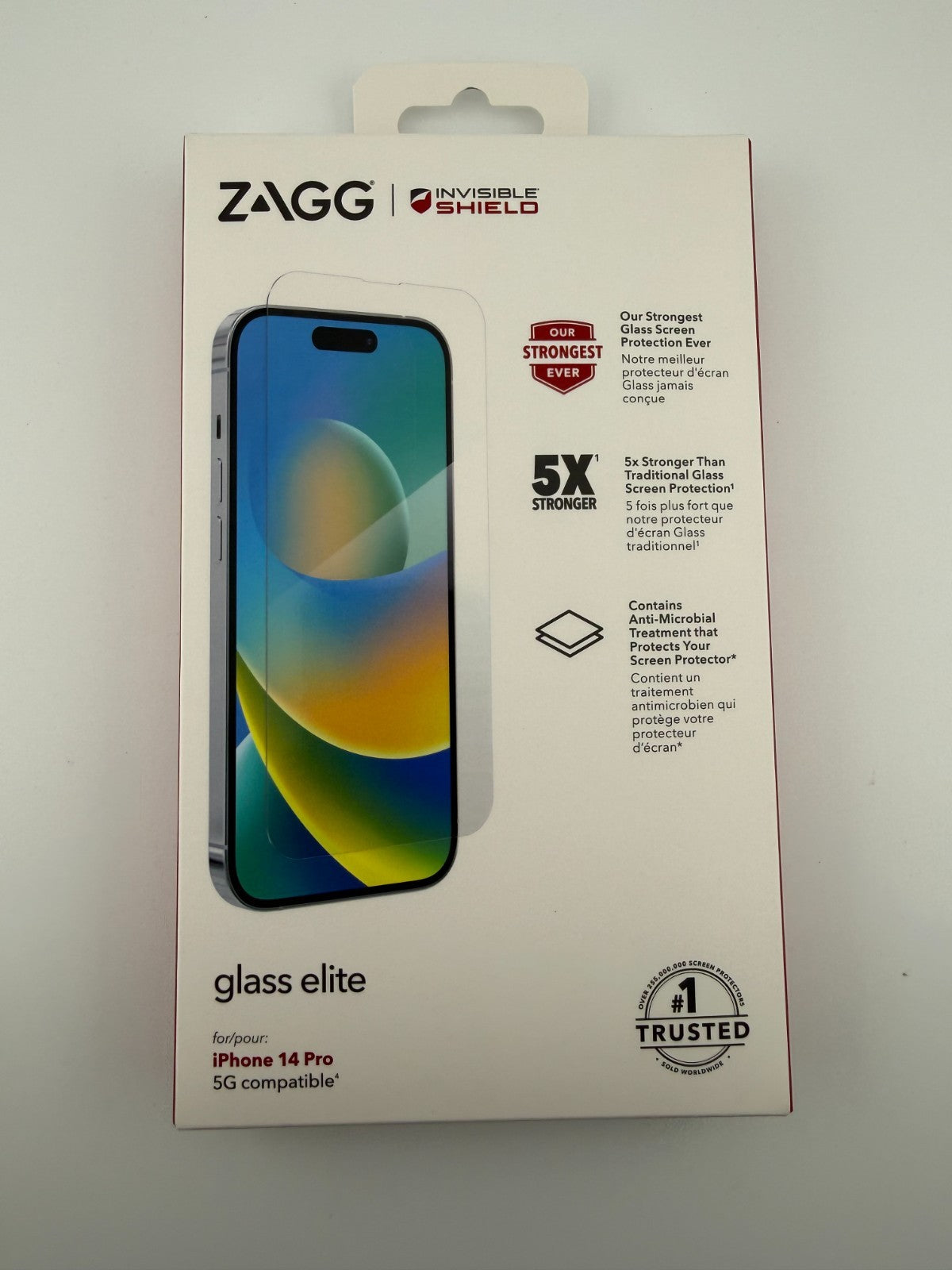 ZAGG InvisibleShield Glass Elite 5X Stronger Screen Protector iPhone 14 Pro Max