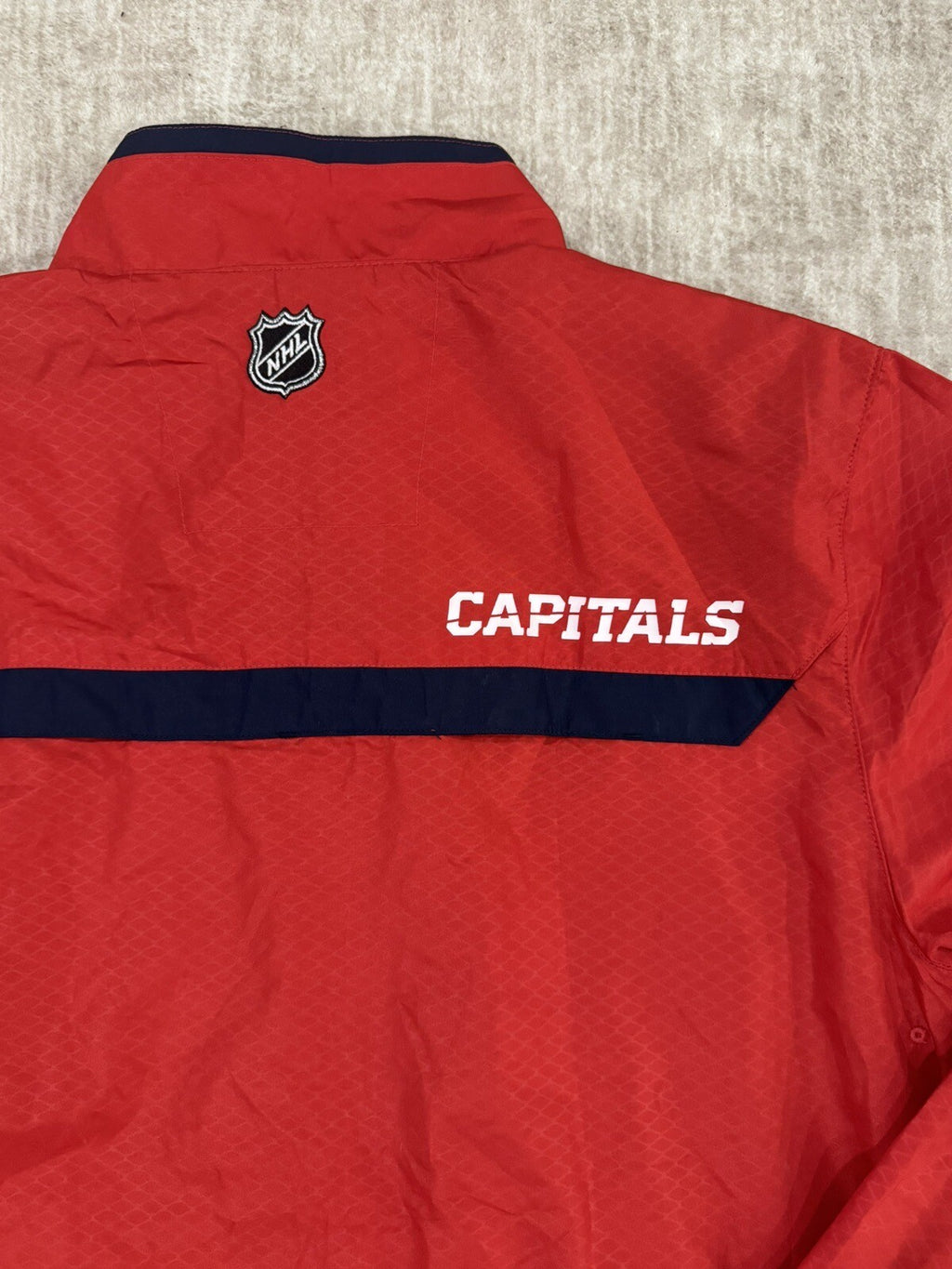 New Reebok Center Ice Kinetic Fit NHL Washington Capitals Jacket Red Mens Size M