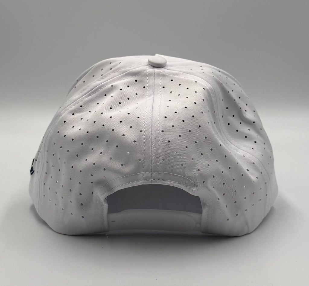 NWT Waggle Kentucky Buck Golf Hat White Adjustable Performance Snapback Cap