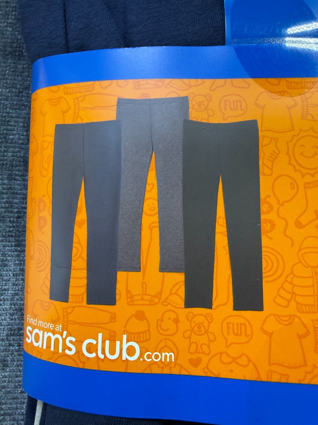 NWT Member's Mark My Favorite Leggings Girls 10/12 Multicolor Preppy - 3-Pack