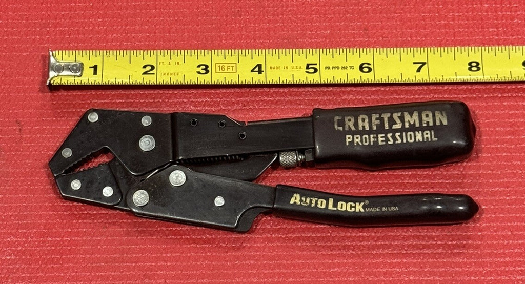 Vintage Craftsman 45307 Professional Auto Lock Pliers Made in USA Nice!!
