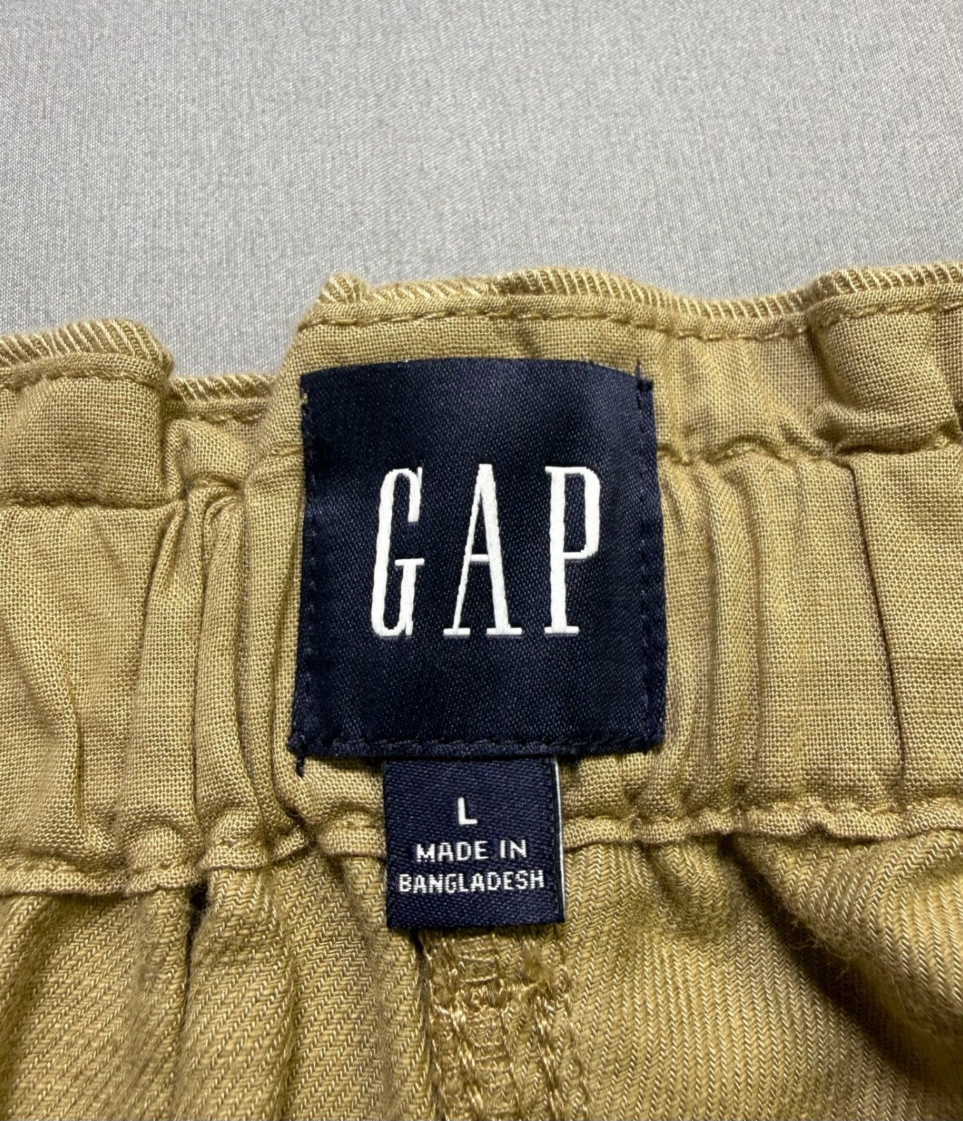 Gap Relaxed Fit Straight Leg Easy Twill Pants Women's Large Cream Beige Casual
