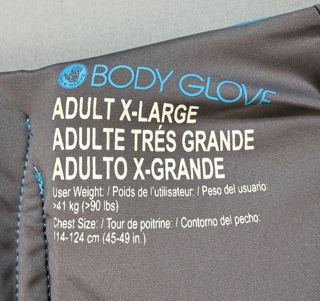 NWT Body Glove Segmented PFD Life Jacket Men's XL Blue & Black Lightweight