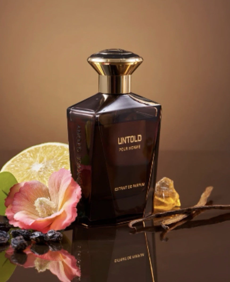 Fragrance Story UNTOLD POUR HOMME Extrait de Parfum Spray 3.4 oz 100 ml SEALED