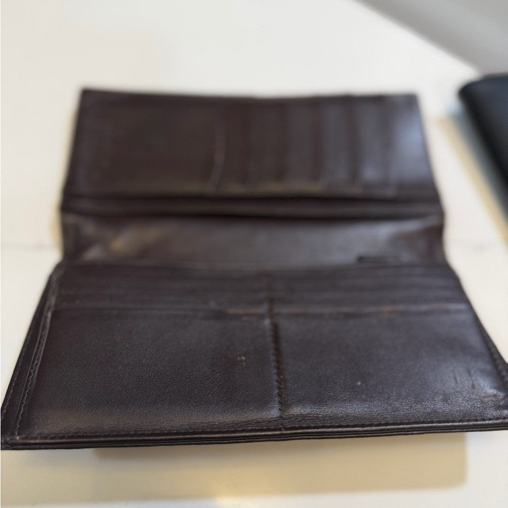 Brown Montblanc Leather bifold Wallet