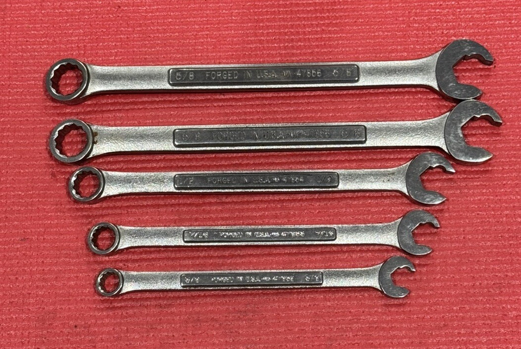 Craftsman 5pc Set SAE Combination Speed Wrench Set VA Series Made In USA
