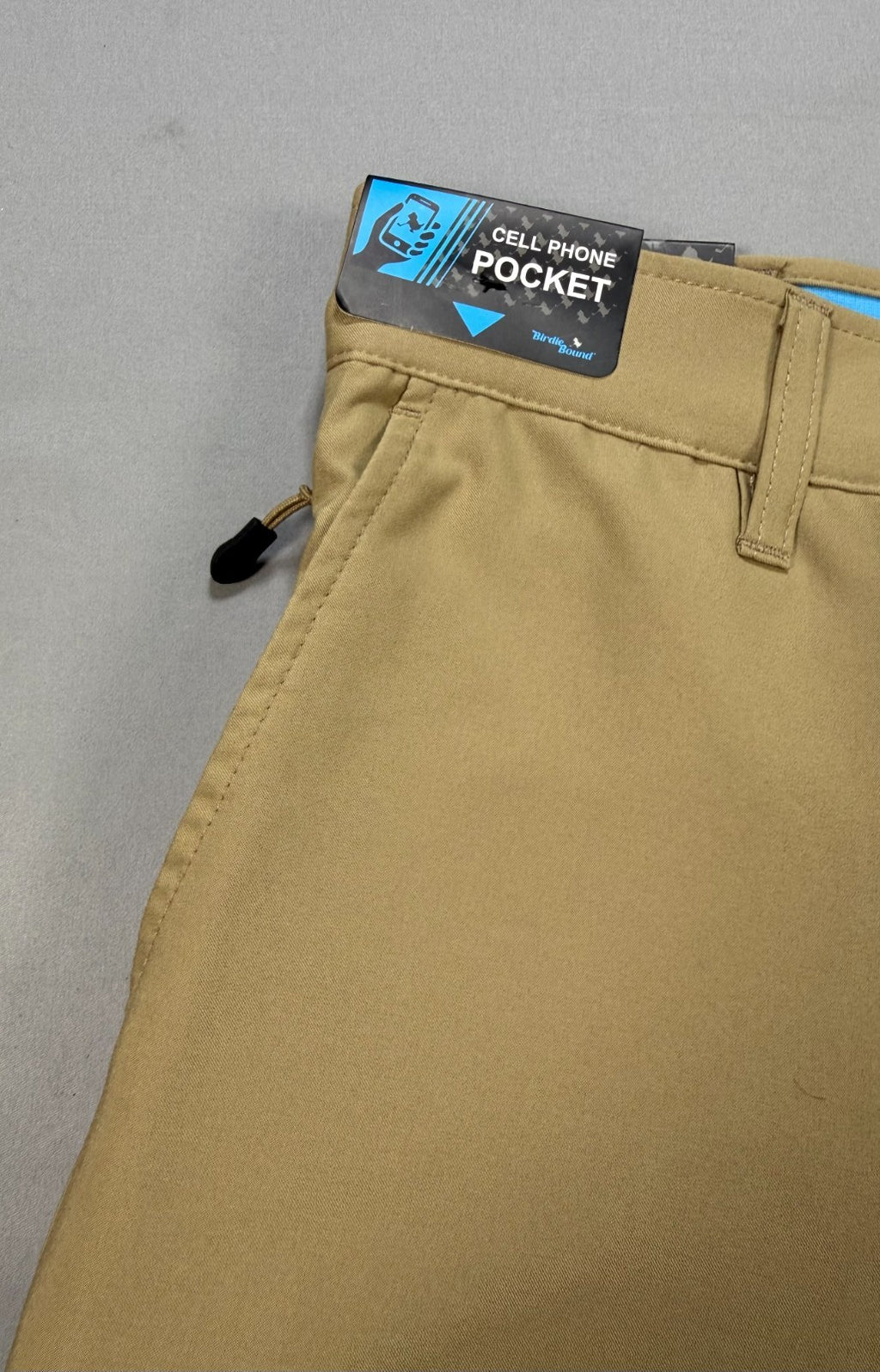 NWT Birdie Bound Straight Leg Pants Mens 30x32 Beige Flex Waist Golf Performance