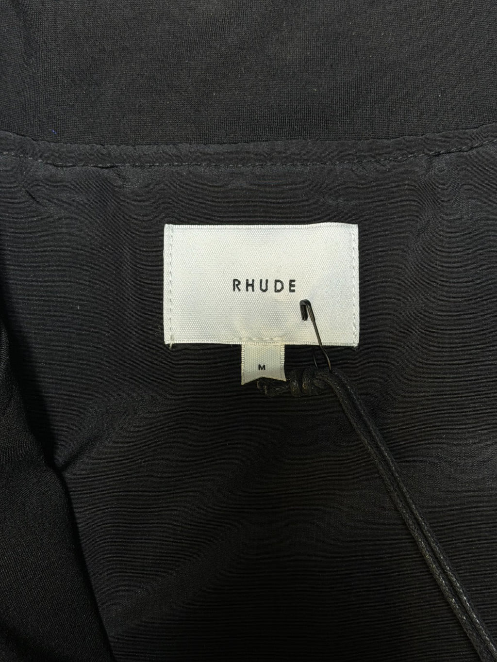 NWT Rhude Traxedo Jacket Men's Medium Black Full-Zip Long Sleeve Slash Pockets