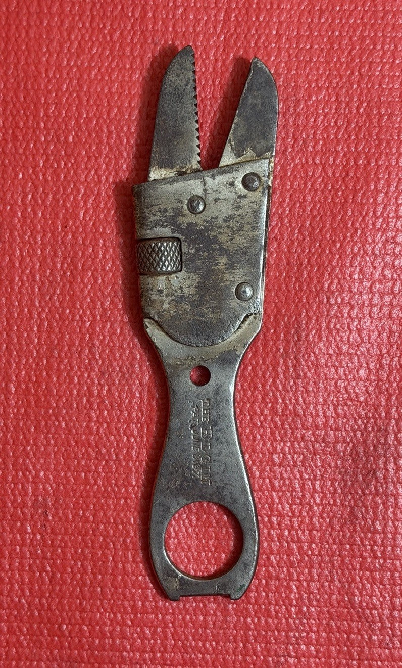 ANTIQUE THE ELGIN EXTRA JAW adjustable wrench PAT June 8 1897 Made In USA