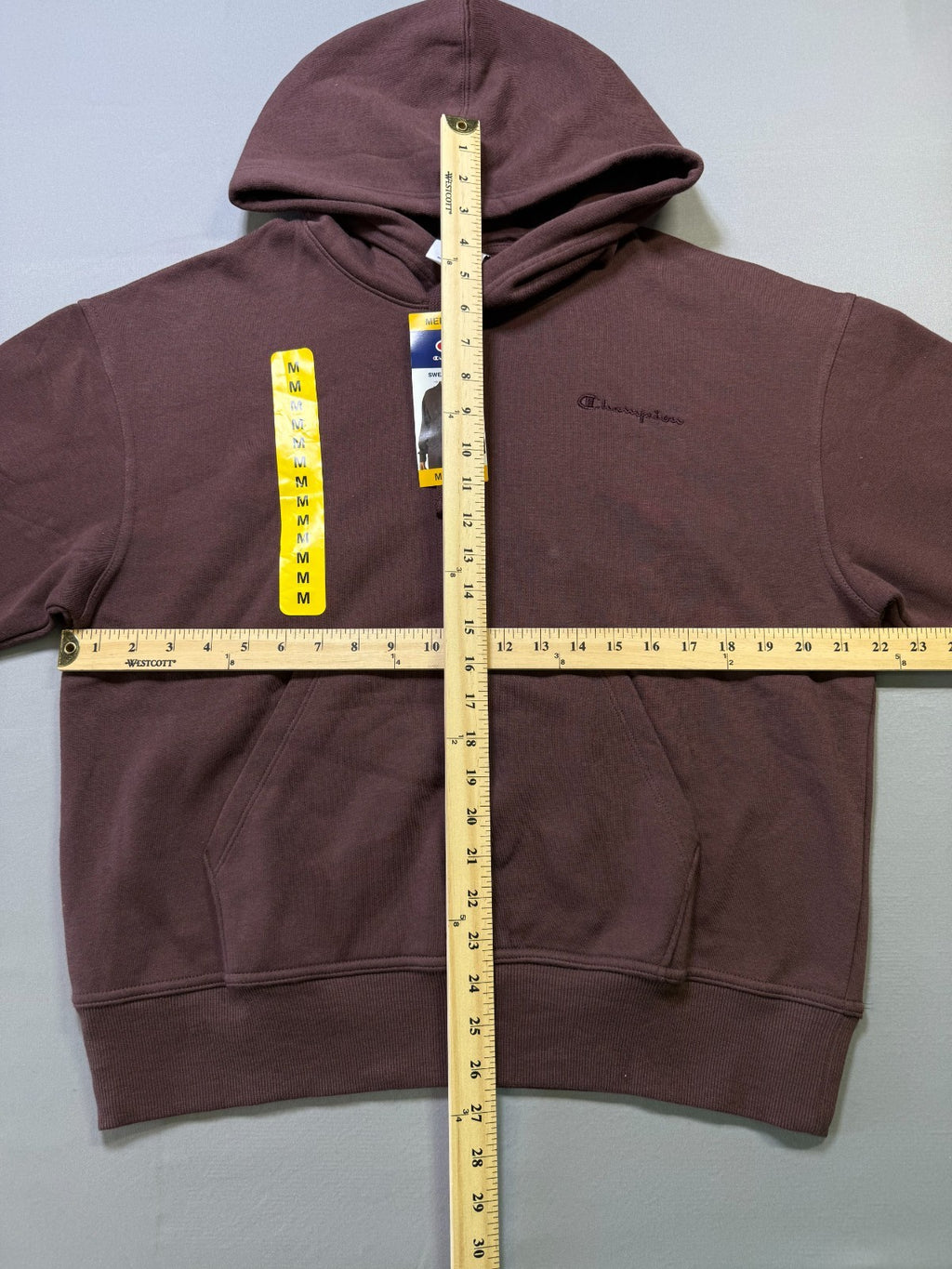NWT Champion Hooded Sweatshirt Women's Brown Pullover Long Sleeve Y2K Sports