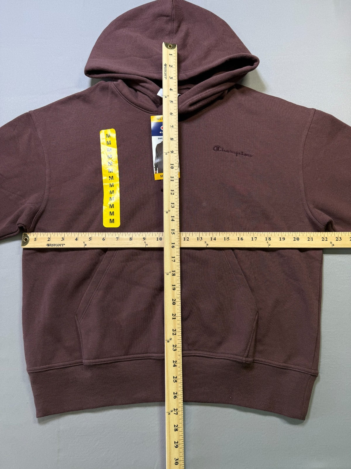 NWT Champion Hooded Sweatshirt Women's Brown Pullover Long Sleeve Y2K Sports