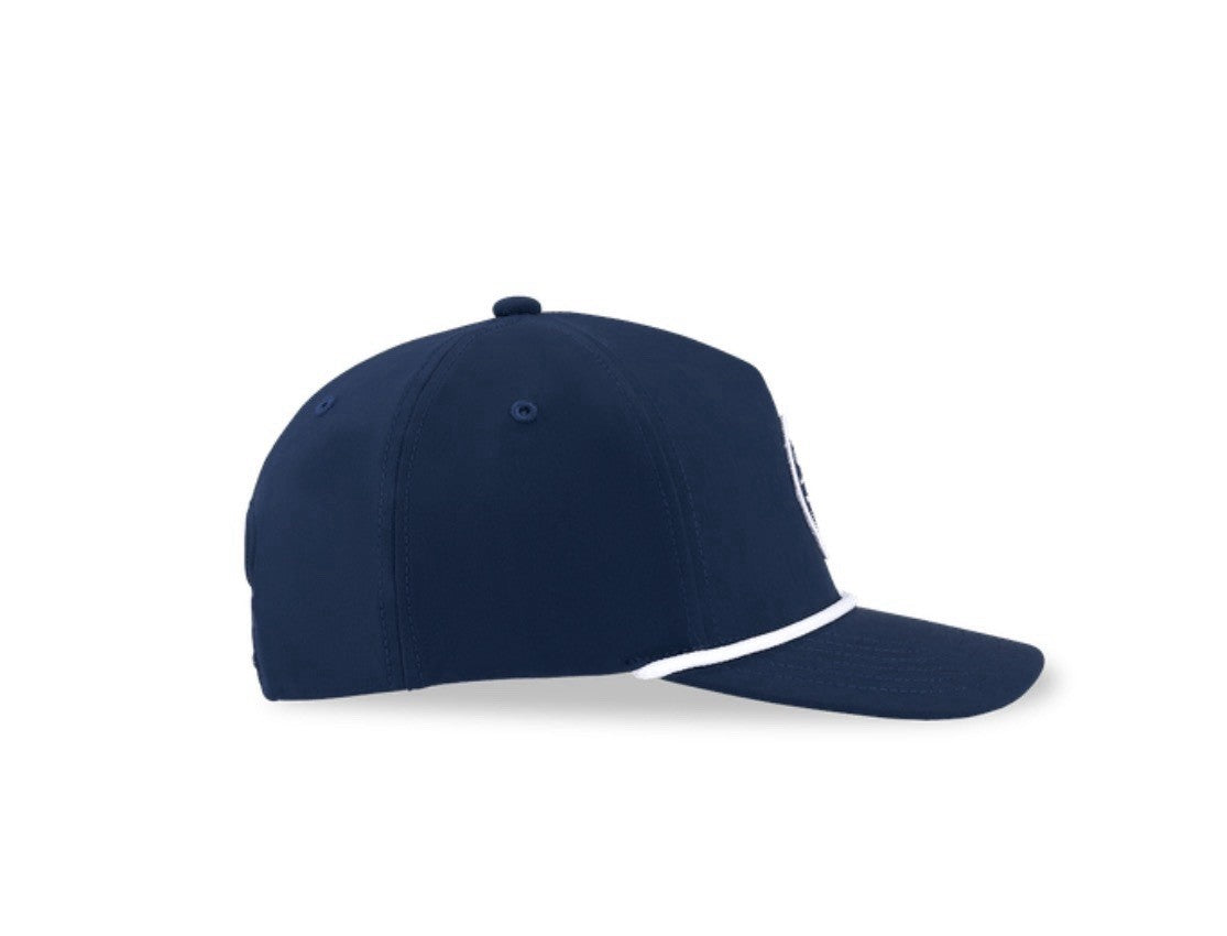 Callaway Bogey Free Golf Rope Cap Performance Navy Blue Adjustable Snapback Hat
