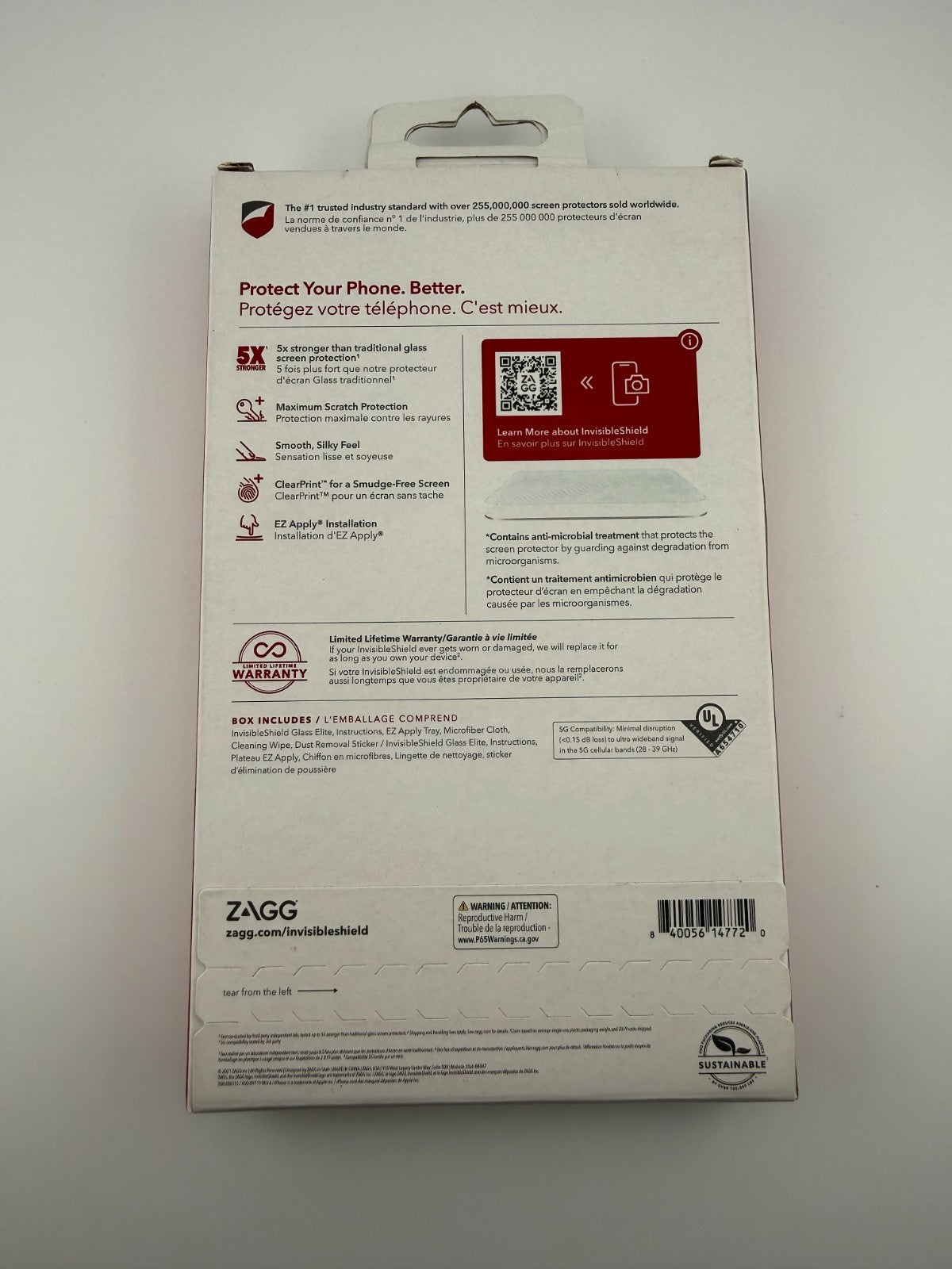 NEW ZAGG InvisibleShield 6.7" Glass Elite Screen Protector iPhone