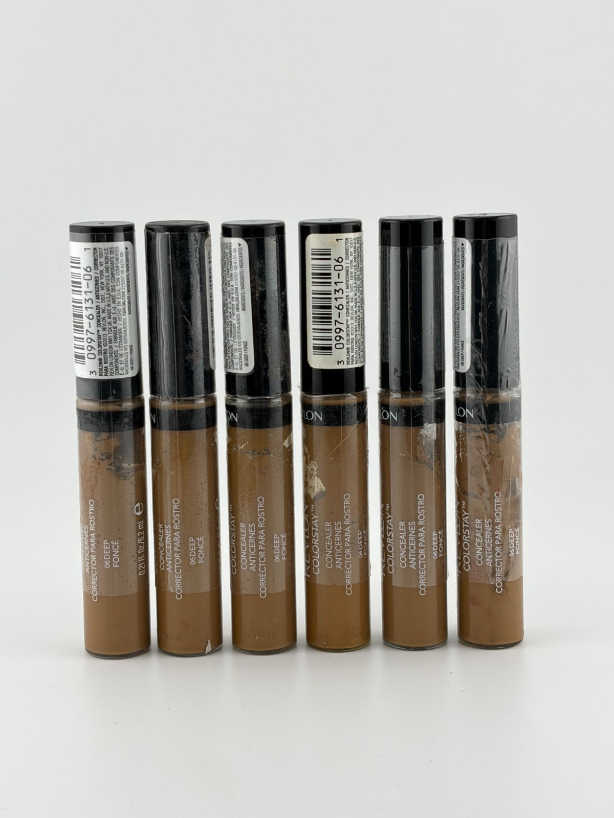 New Revlon ColorStay Full Coverage Concealer Makeup 18M 06 Deep - Set of 6