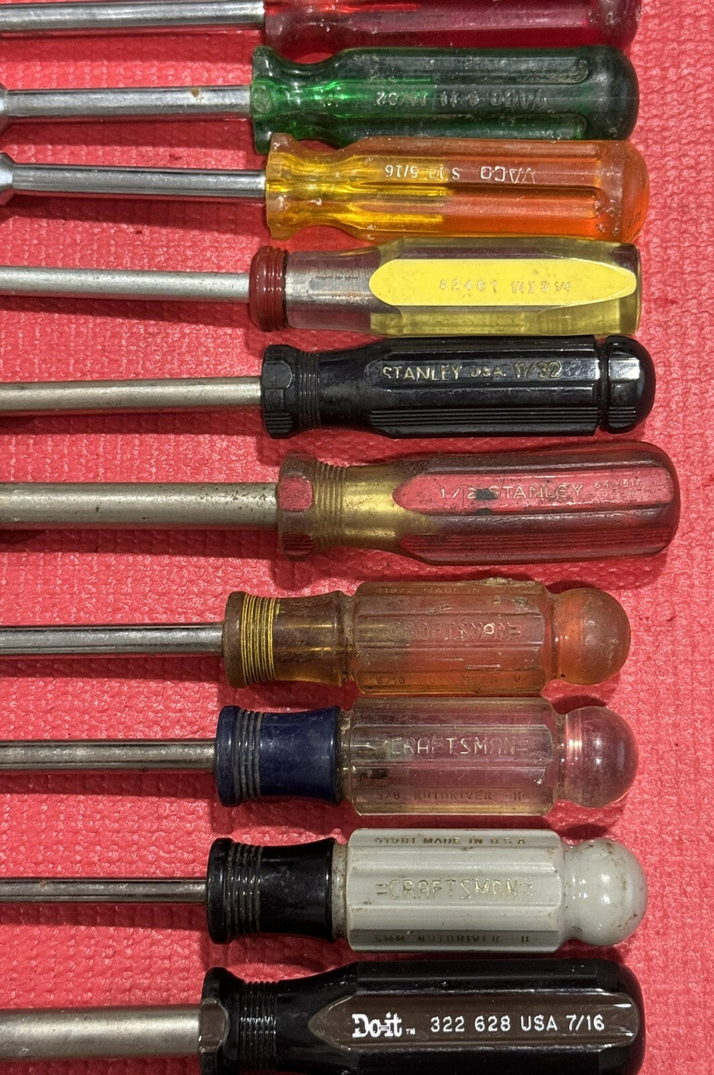 Stanley,Vaco,Craftsman,Doit & More 18 Pc Nut Driver Screwdriver Set ALL USA Lot