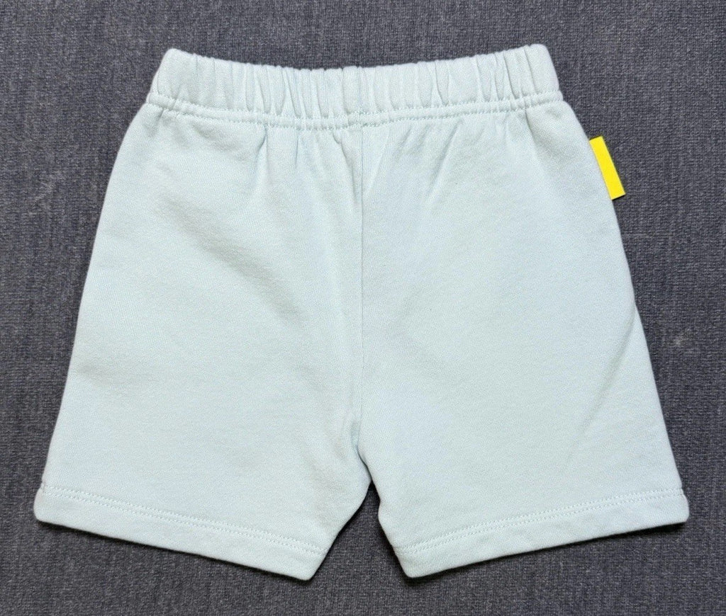 OFF WHITE Boys Casual Knit Shorts Color Light Blue Size 9-12 Months