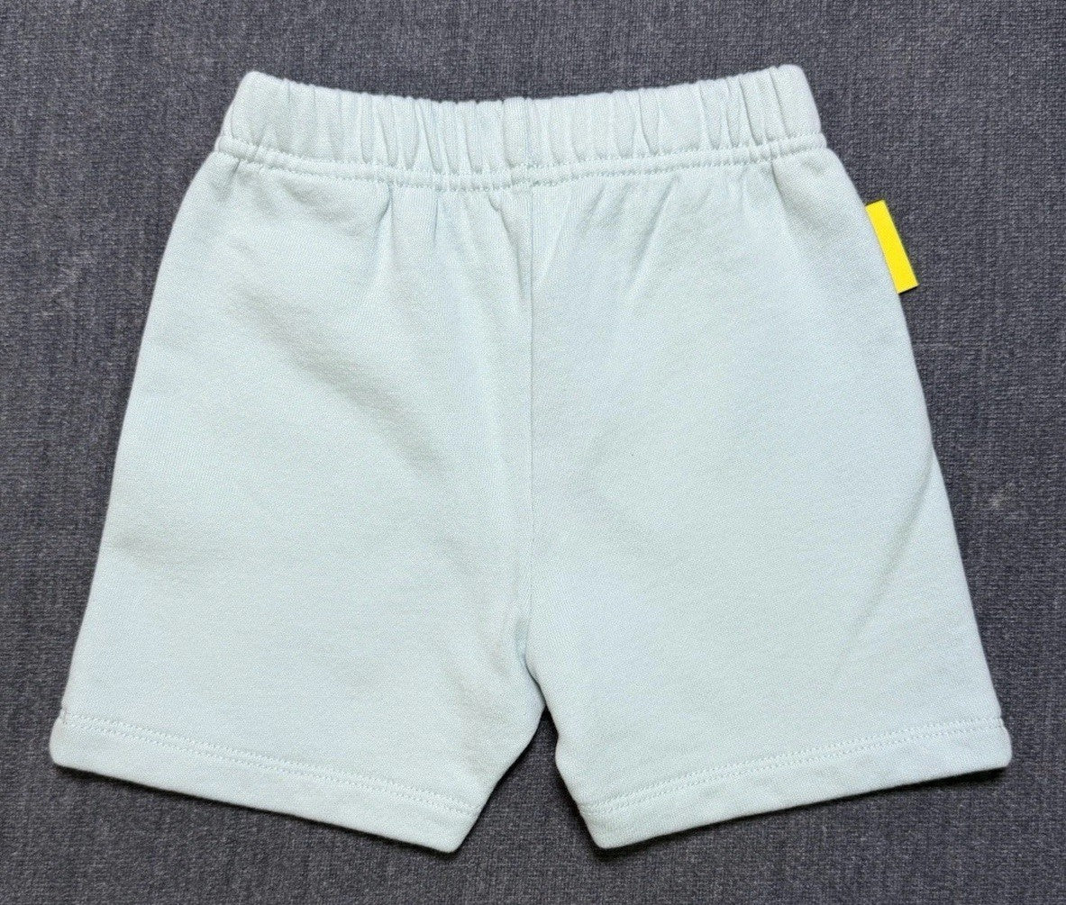 OFF WHITE Boys Casual Knit Shorts Color Light Blue Size 9-12 Months