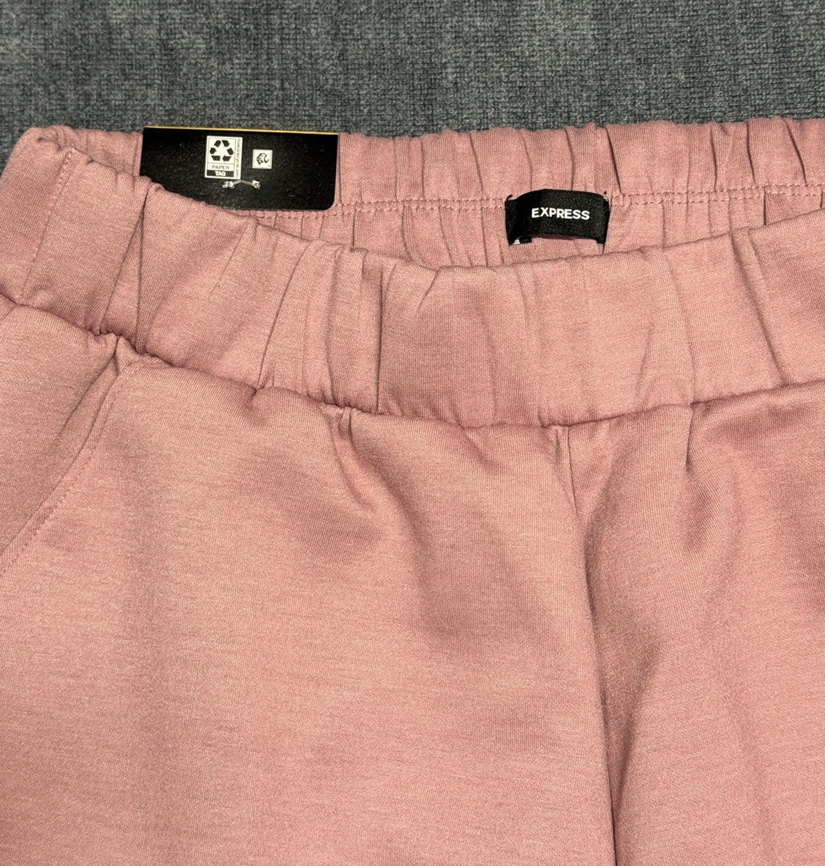 Express V Neck Pullover and Cargo Jogger Set Pink Women's Size Medium | NEW