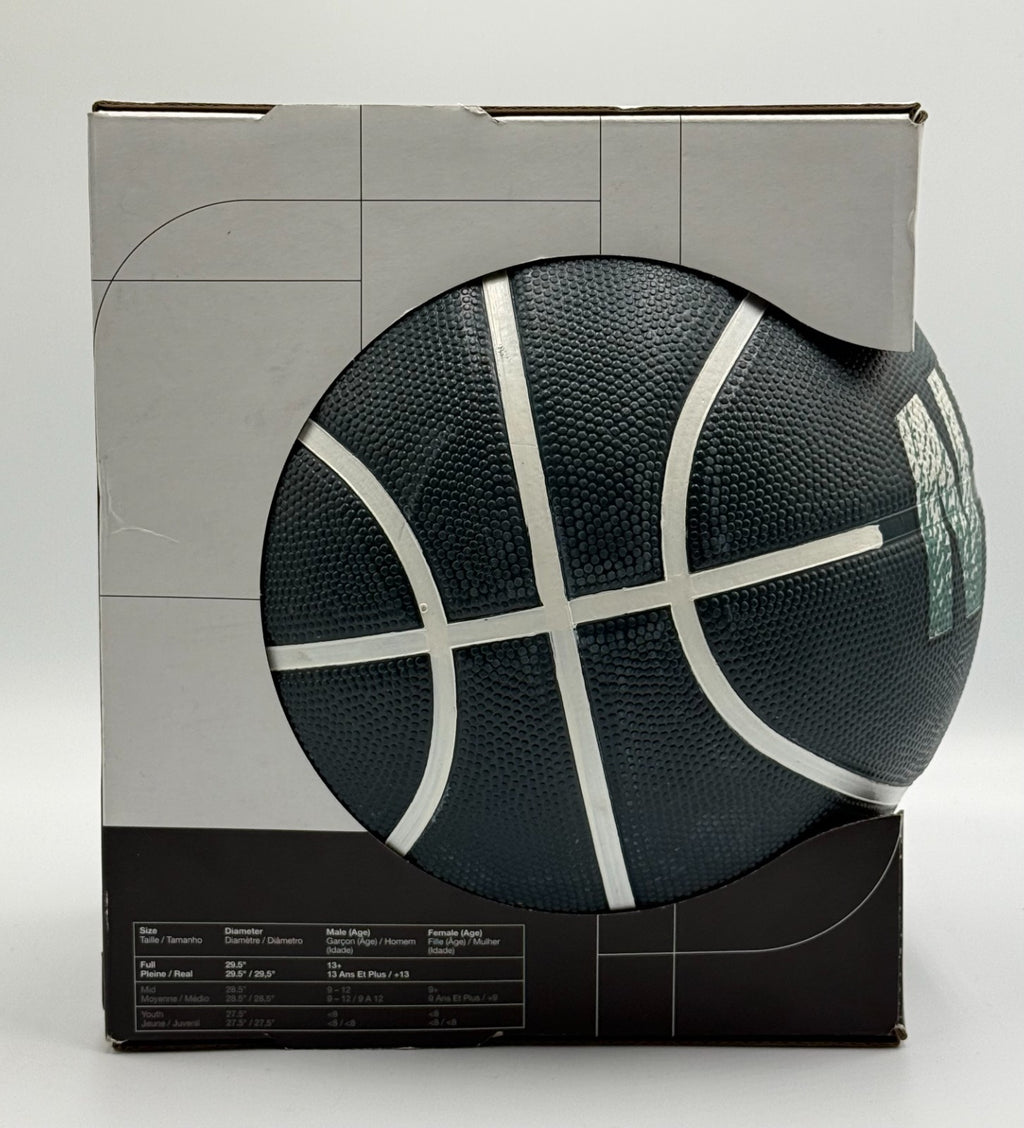 New Nike Playground Basketball 29.5" Black Green Graphic Outdoor - Size 7