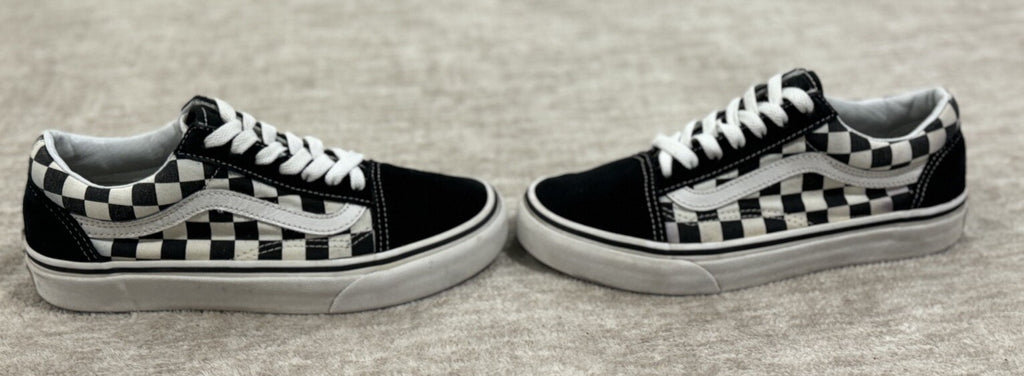 Vans Old Skool Black/white Checkerboard Lace-Up Men's size 5.0 & Women size 6.5