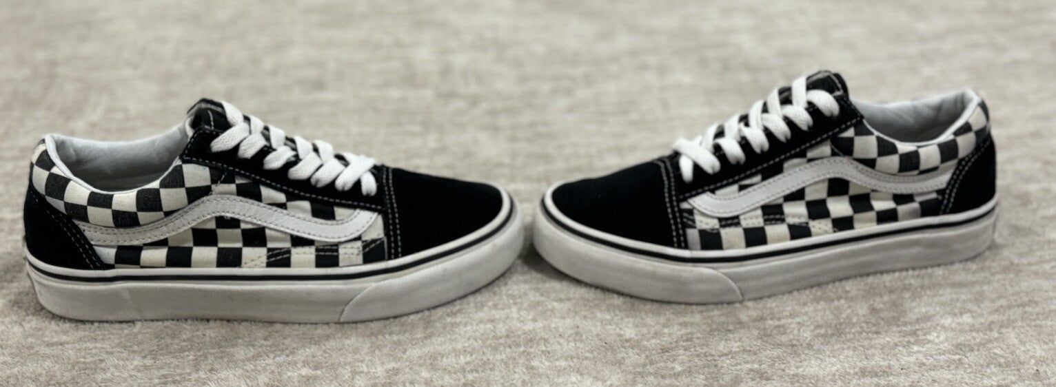 Vans Old Skool Black/white Checkerboard Lace-Up Men's size 5.0 & Women size 6.5