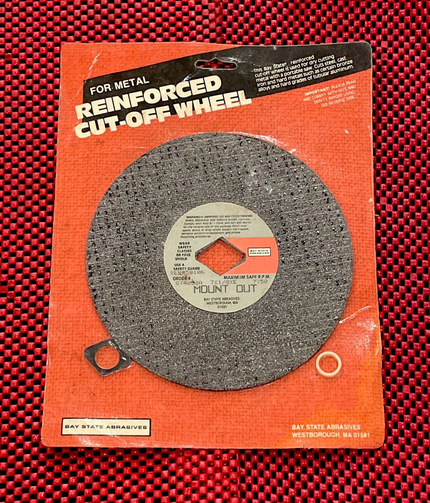 Bay State Abrasives NEW Metal Reinforced cut-off wheel 7x1/8xE USA M4