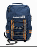 NWT Avalanche Outdoor Reflective Backpack Navy Orange School Travel Hiking Bag